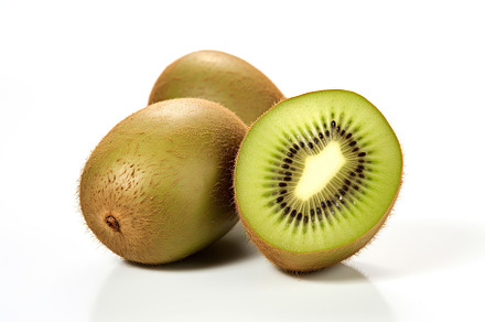 Ripe kiwi fruit isolated on white background, a Food & Drink Photo by AlyaAnd
