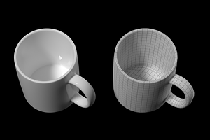 Coffee And Tea Ceramic Mug Base Mesh