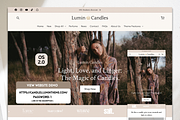Candles | Minimal Shopify Theme, a Shopify Template by Lumin Lab (Thumbnail 1 of 8)