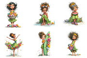 Whimsical Summer Beach Girl Clipart, an Illustration by Dream Creation (Thumbnail 2 of 6)