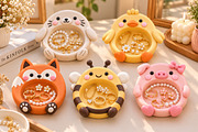 Kawaii Animal Jewelry Bowl STL, an Animal 3D Model by Layerology (Thumbnail 2 of 3)
