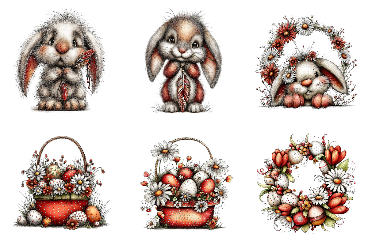 Whimsical valentine boy clipart, an Illustration by SinaCreation (Photo 3 of 11)