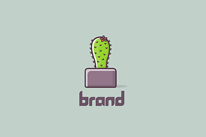 Cute Cactus Logo