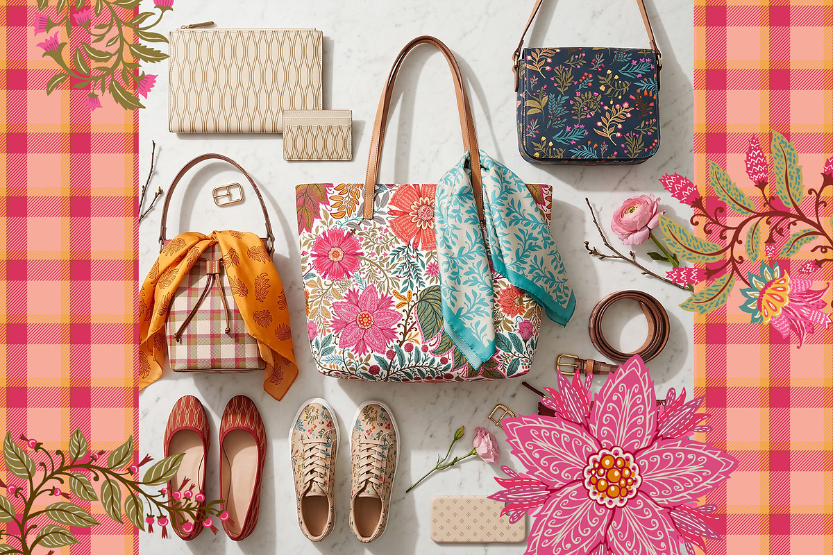 Jacobean Floral & Tartan Patterns, a Pattern Graphic by Sonulkaster (Photo 9 of 10)