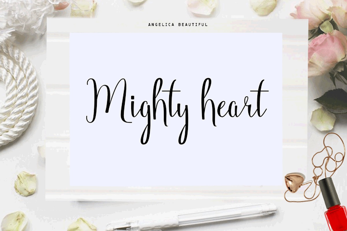 Angelica (Black Friday Sale), a Script Font by Deniz86 (Photo 11 of 11)