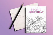 Birth Flower Vector Line Art, an Illustration by MyNatureGraphics (Thumbnail 2 of 3)