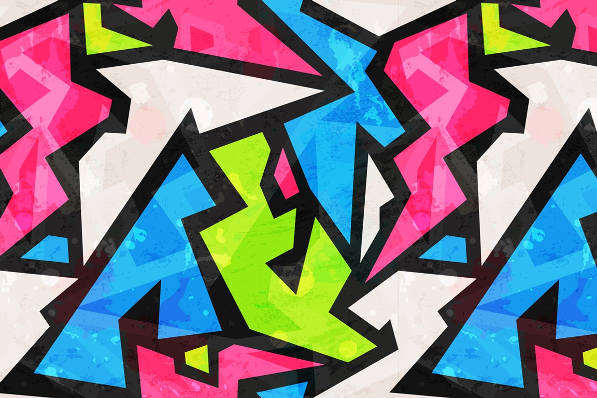 Graffiti vector patterns pack, a Pattern Graphic by Gudiny (Photo 2 of 13)