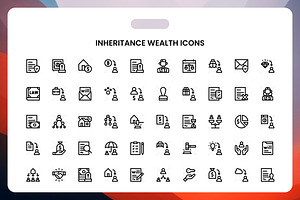 Inheritance Wealth Icons, an Icon by Wencory