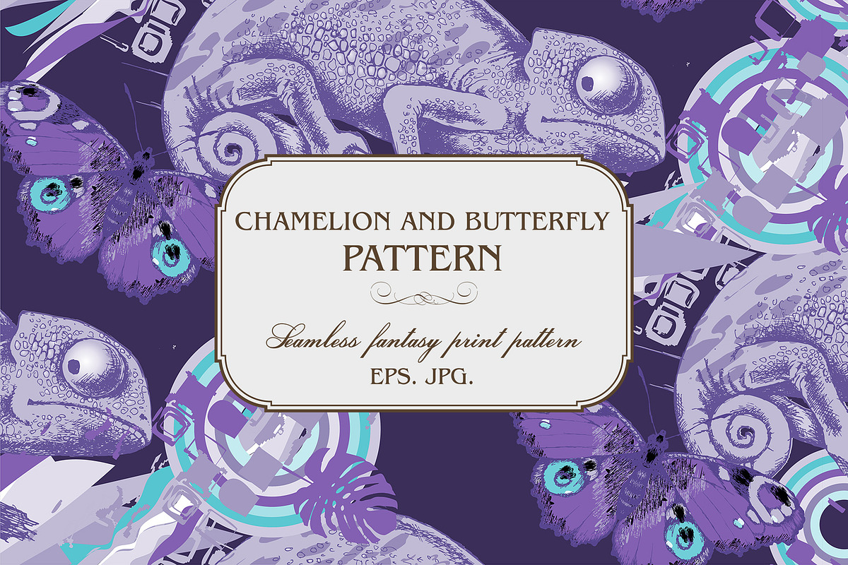 Seamless fantasy patterns, a Pattern Graphic by Designs by Helen Trupak