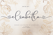 Elsabetha  Elegant Script Font, a Script Font by Aldedesign (Thumbnail 7 of 7)