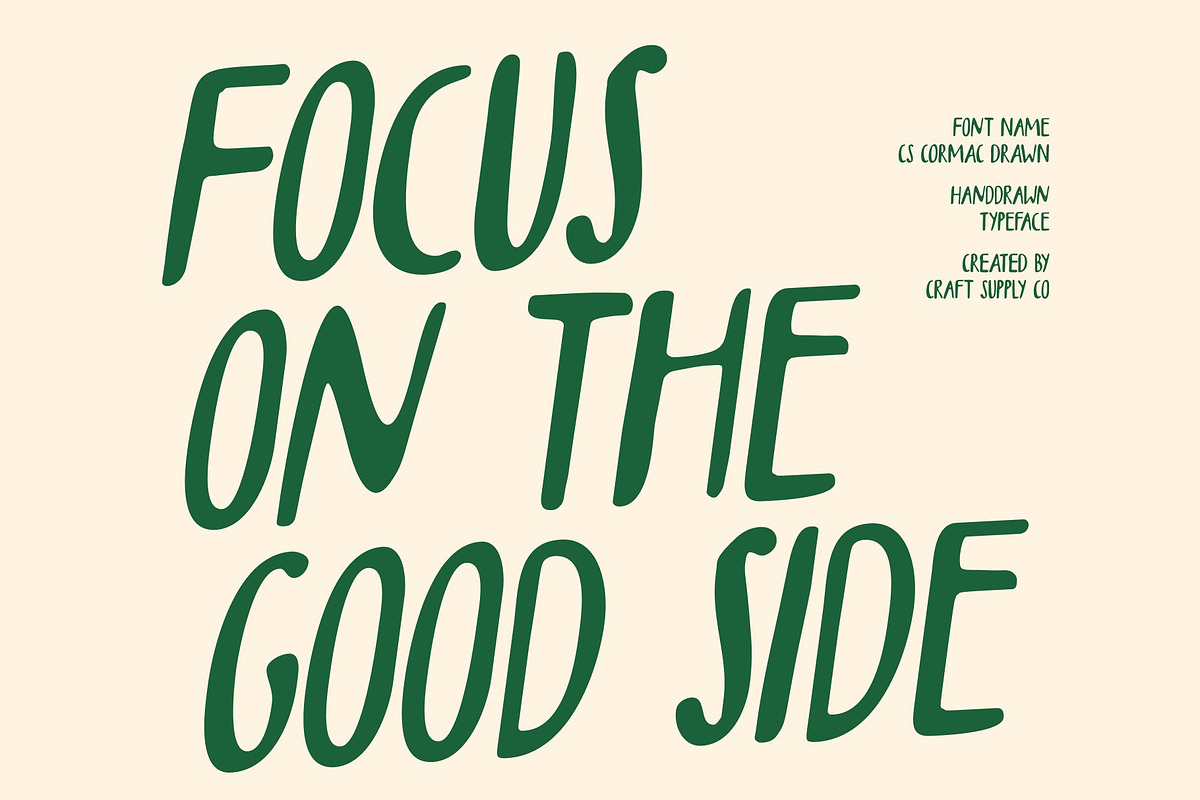 CS Cormac Drawn, a Handwritten Font by Craft Supply Co. (Photo 3 of 8)