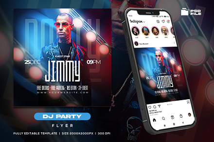 Club Dj Party Flyer Template, a Flyer Template by Rmbimo