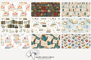 80 books seamless pattern, a Pattern Graphic by Poppy Lane Studio (Thumbnail 2 of 11)