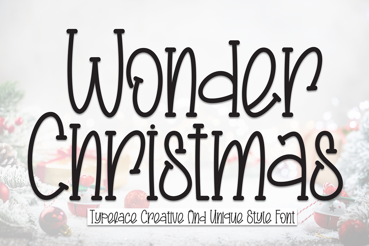 Wonder Christmas | Script Font, a Script Font by Scratchones (Photo 1 of 8)