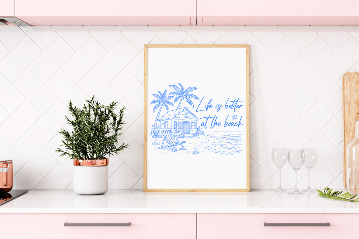 Life Is Better At The Beach Png, a Seasonal Illustration by Libby Wishes (Photo 3 of 5)