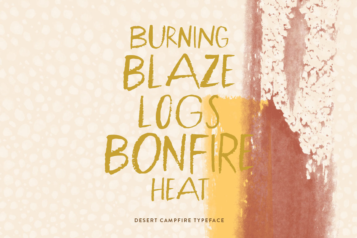 Desert Campfire Font preview 2