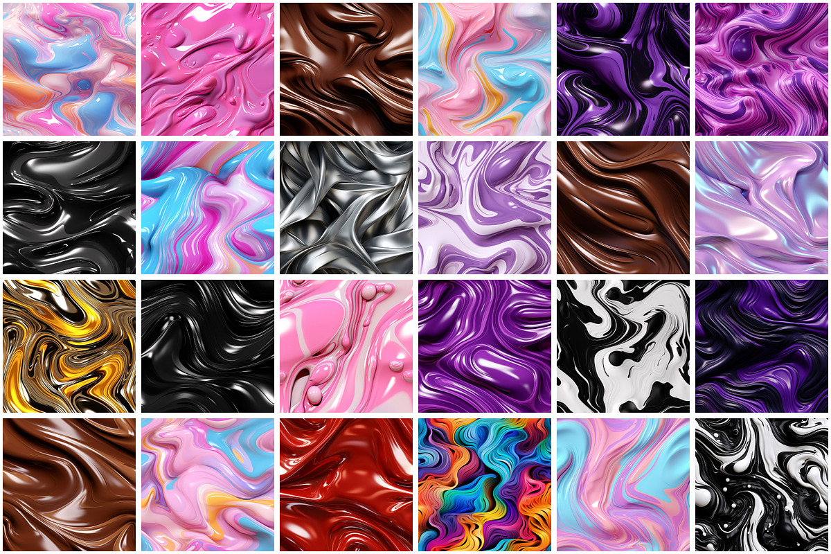 3D Liquid Seamless Pattern, a Pattern Graphic by Forhadx5 (Photo 9 of 21)