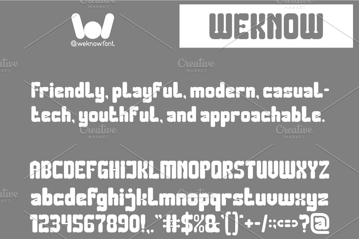 Elephant Trunk font, a Font by weknow (Photo 5 of 8)