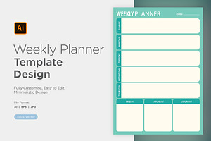 Weekly Planner Sheet Design -09