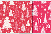 Pink Christmas Seamless Pattern, a Pattern Graphic by Black Bird Studio (Thumbnail 6 of 6)