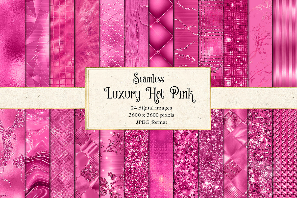 Luxury Hot Pink Textures, a Texture Graphic by Digital Curio (Photo 1 of 9)