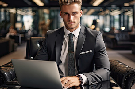 Professional corporate business man, a Photo by SaroStock