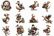 Whimsical Geese Clipart, an Illustration by cherrydesign (Thumbnail 3 of 3)