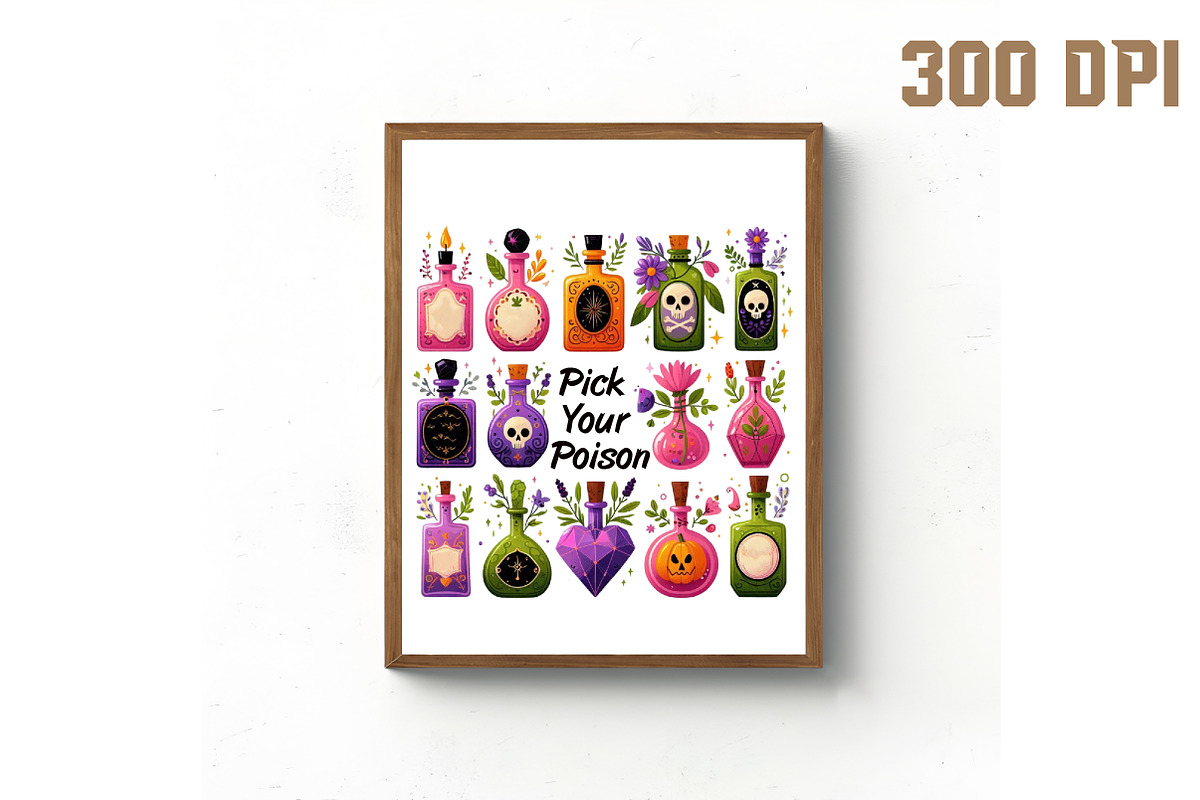 Pick Your Poison Png,Spooky Season P, an Illustration by Libby Wishes (Photo 3 of 6)