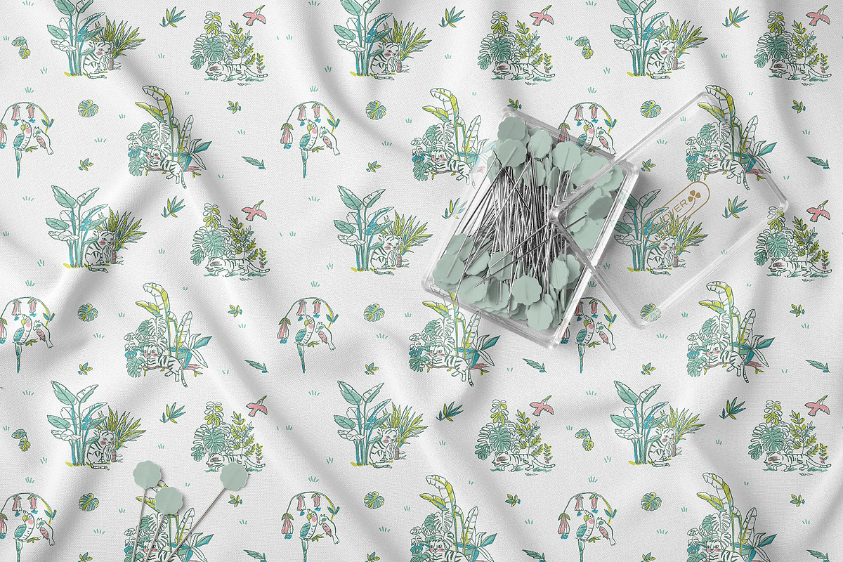 Cute Jungle Animal Pattern Bundle, a Pattern Graphic by StudioGlouna (Photo 3 of 9)