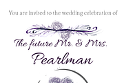 Lavender Aisle Wedding Stationery, an Invitation Template by Christopher Brian Studio (Thumbnail 2 of 2)