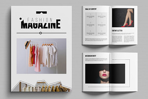 Fashion Magazine Design, a Magazine Template by MightyDesign