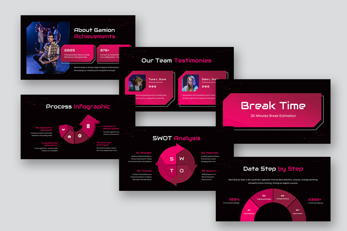 Gamion Esport Gaming Google Slides, a Presentation Template by kerismaker (Photo 6 of 10)