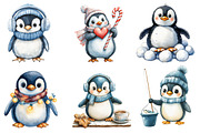 Winter Penguin Clipart PNG, an Illustration by Dream Creation (Thumbnail 4 of 5)