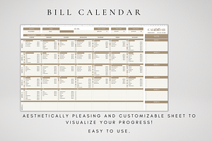 Google Sheets Bill Tracker 2024