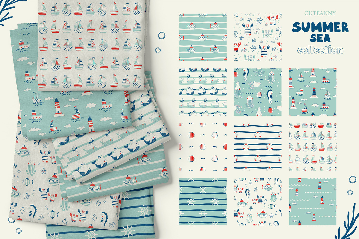 Cute nautical collection, an Object Graphic by Cuteanny Design (Photo 8 of 8)