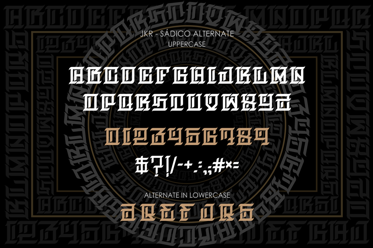 SÁDICO, a Blackletter Font by jakejarkor (Photo 3 of 5)