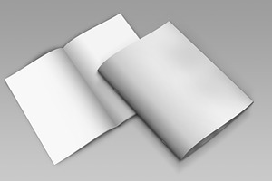 Mockup For Bi-Fold Brochure