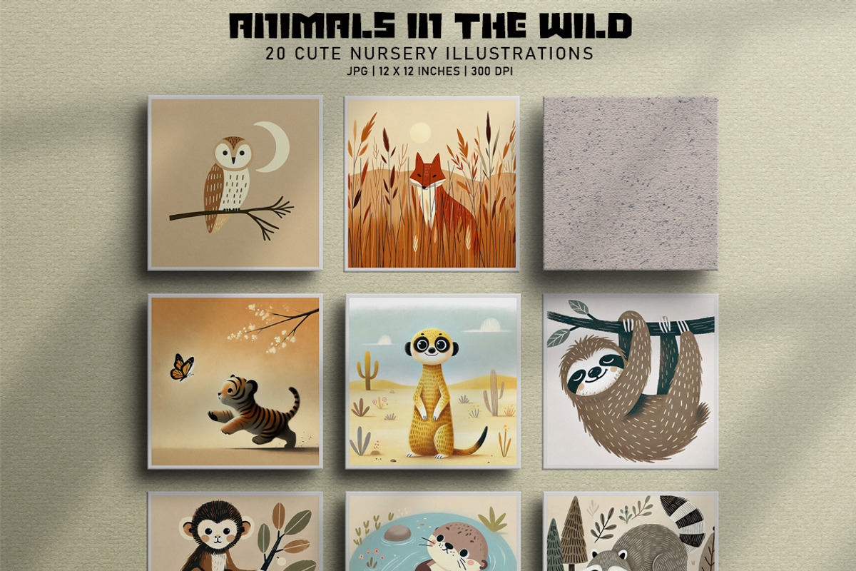Animals in the Wild, a Decorative Illustration by Digital Art Creations (Photo 5 of 8)