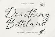 Dorothing Betteland, a Script Font by Rastype (Thumbnail 1 of 10)
