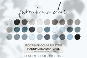 Farmhouse Chic Procreate Palette