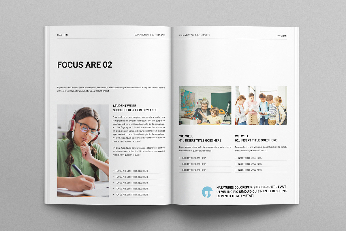 Education School Plan Template, a Brochure Template by E-Type (Photo 6 of 7)