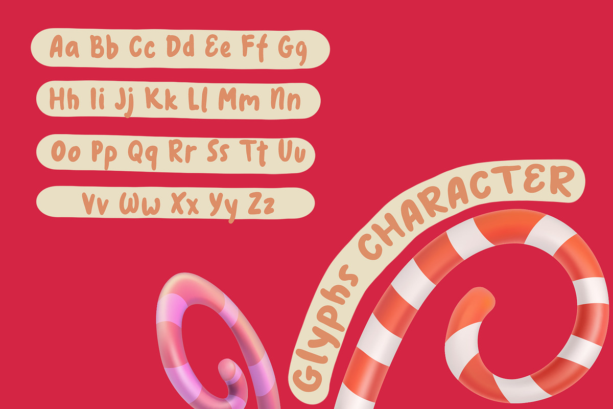Sweet Candy Display Font, a Handwritten Font by Tera Asset Garage (Photo 3 of 8)