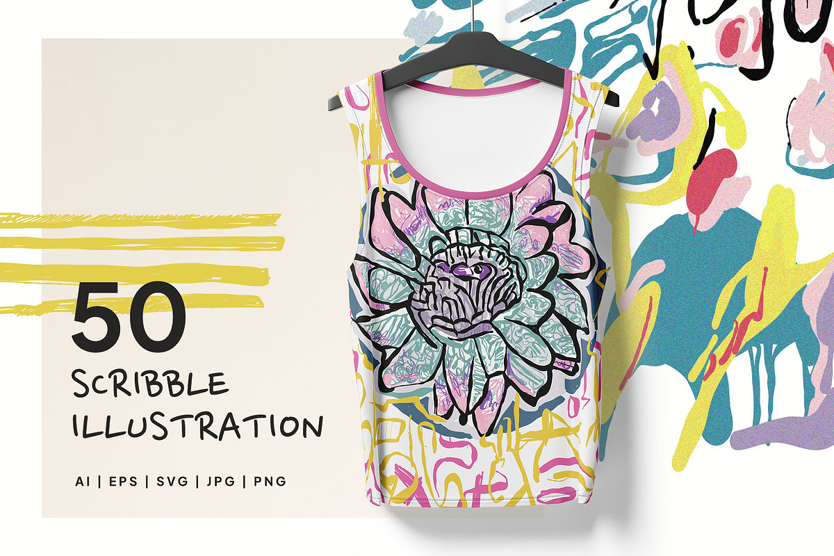 Scribbles Art | Poster Builder, an Object Graphic by KetteCreate (Photo 12 of 14)