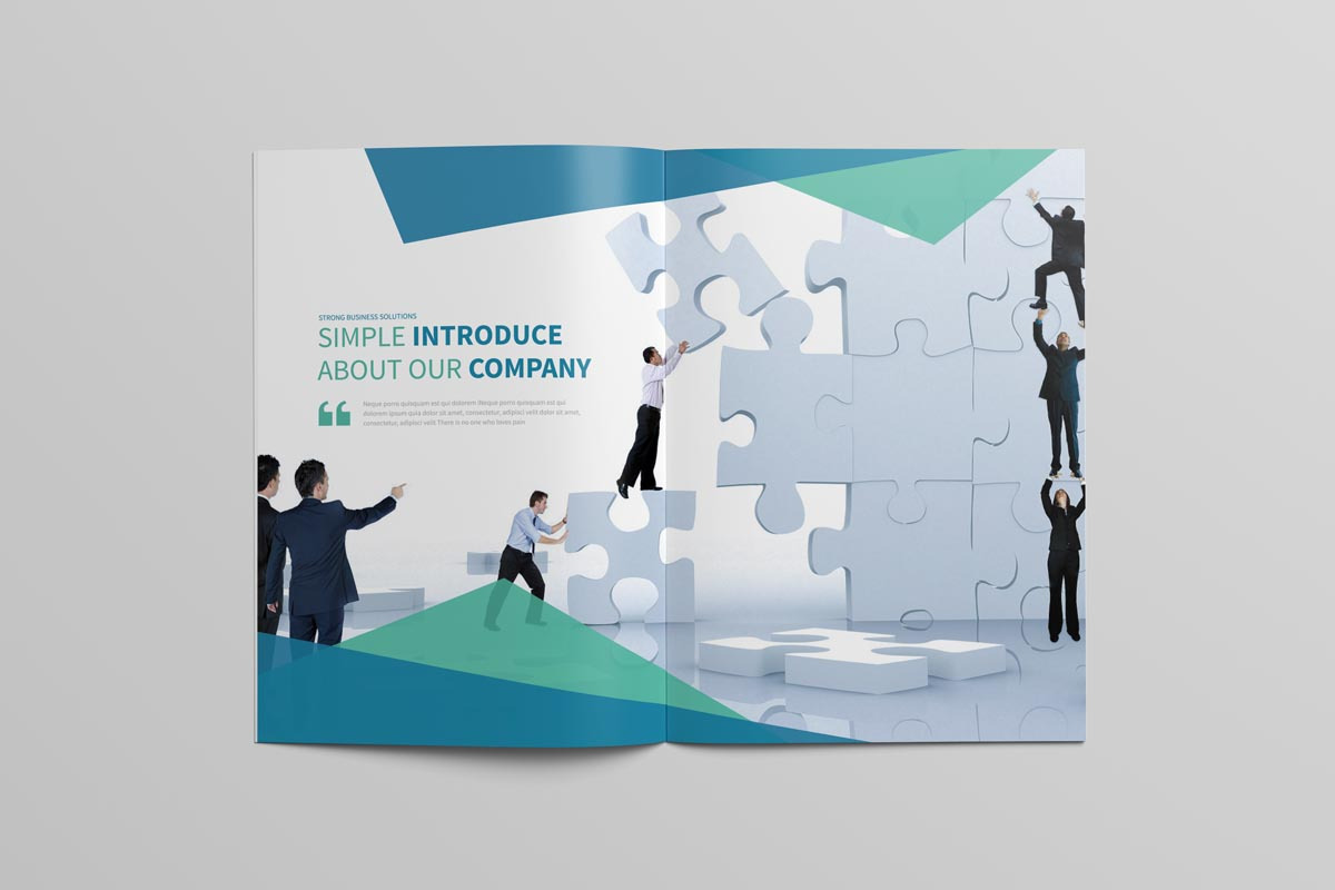A4 Business Multipurpose Brochure, a Brochure Template by New Lines (Photo 3 of 10)