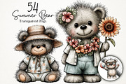 Cute Summer Bear PNG Clipart, an Animal Illustration by RobertsArt (Thumbnail 1 of 7)