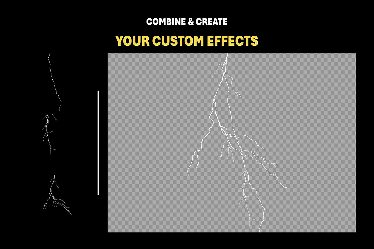 75+ PNG Cutout Lightning Bolt Effect, an Object Graphic by Mikel Blazgad (Photo 6 of 10)
