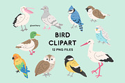 Bird Clipart - Swiitery, an Animal Illustration by Iconixar & Friends (Thumbnail 1 of 2)