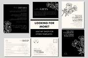 Black Wedding Invitation Template, an Invitation Template by LushBury (Thumbnail 5 of 5)