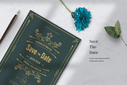 Vintage Wedding Invitation - Emerald, an Invitation Template by uyo66 (Thumbnail 2 of 8)