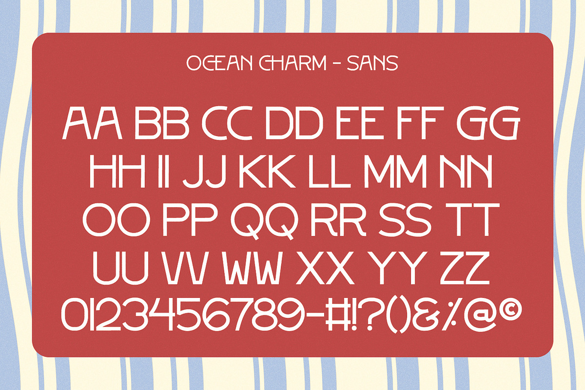 Ocean Charm, a Sans Serif Font by Nathatype (Photo 6 of 12)